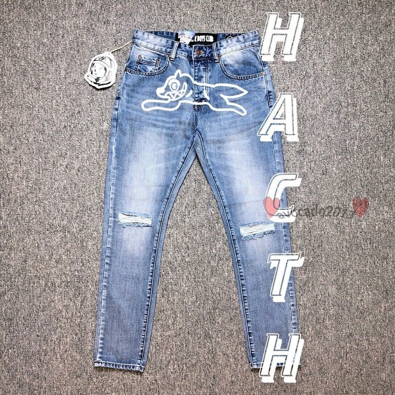 BBC ICECREAM RUNNING DOG STONE WASHED MEN’S JEANS SIZE 30/32/34/36/38/40/42
