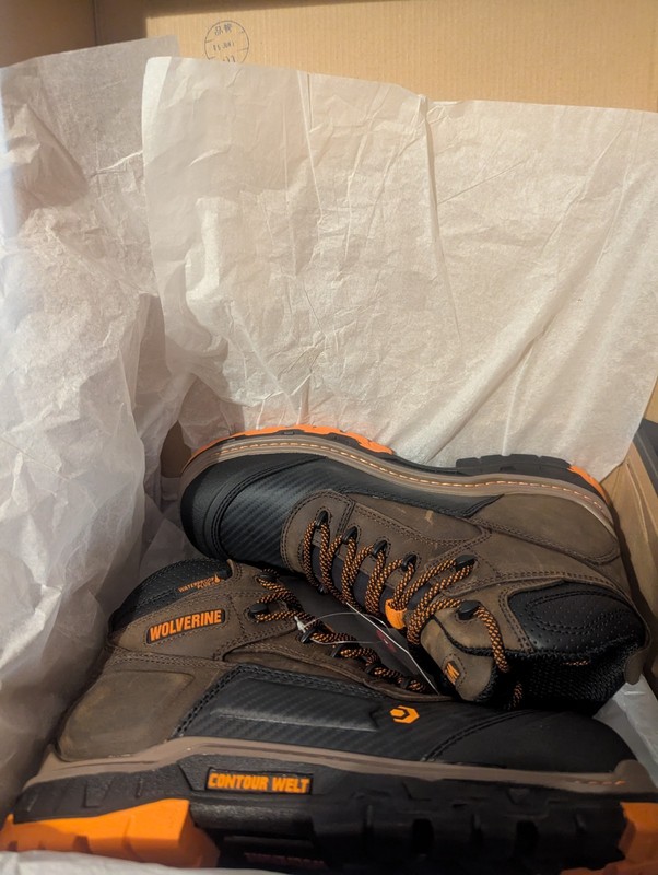 Wolverine Overpass CM Men's Boot, Size 10M Brown + bonus mega comfort insoles gallery