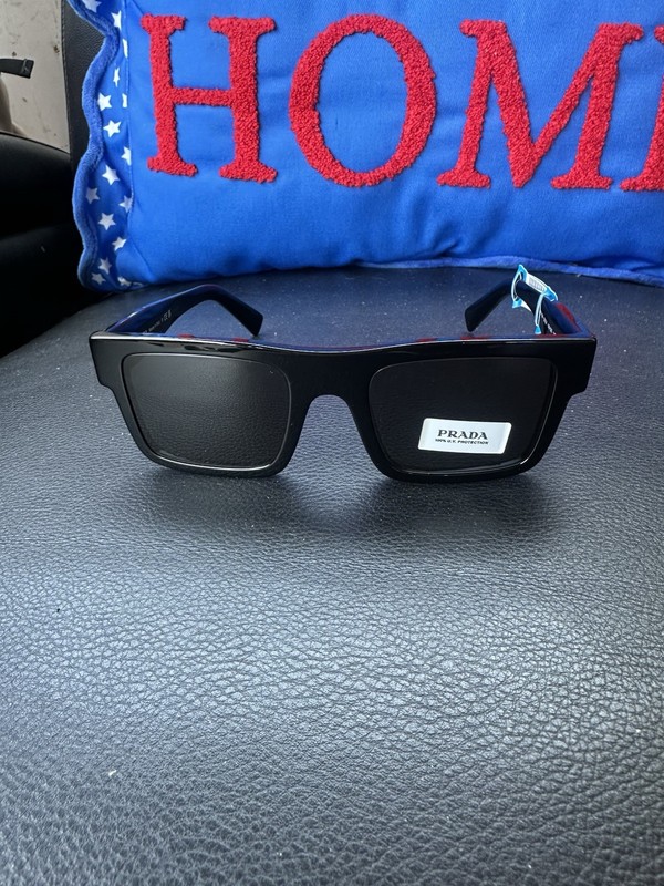 Prada PR17WS 1AB5S049 Women’s Sunglasses 49 mm Black / Dark Grey Lens
