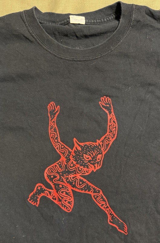vintage “ABOVE REPUTE” PUNK BAND T-SHIRT 2XL xxl CONCERT TOUR black S/S devil
