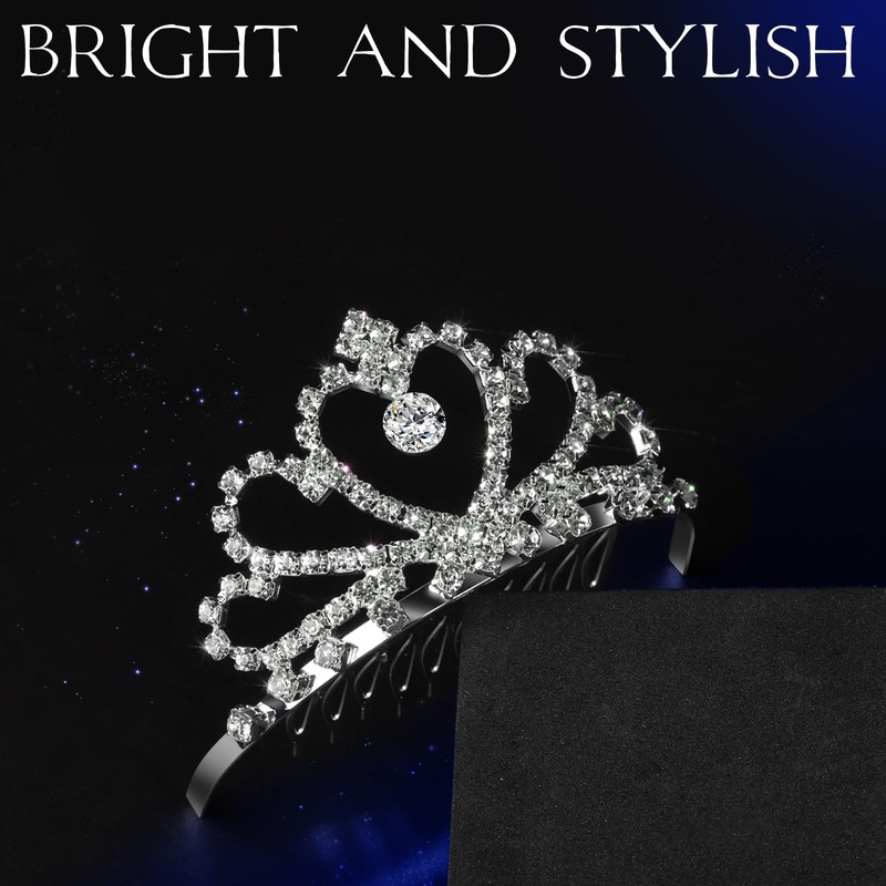 Teenitor Crown, 5pcs Tiaras for Women, Tiara Crown, Silver Tiara for Little G... gallery