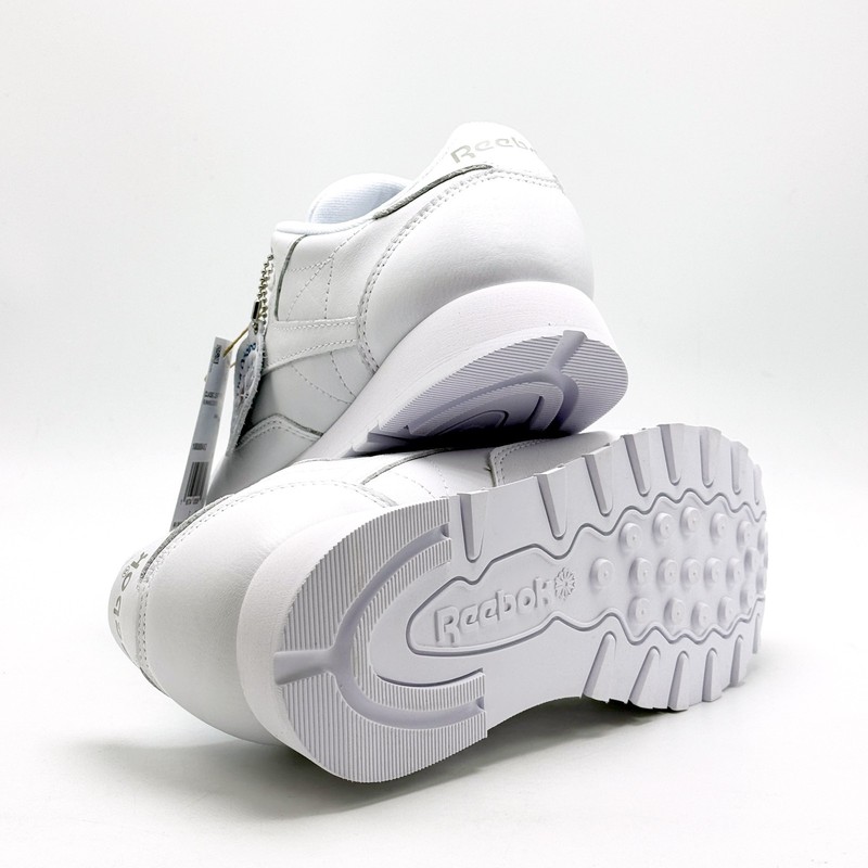 *NEW* UNISEX Reebok Classic Leather Shoes FTWR WHITE / PURE GREY3 (100008492) 👍 gallery