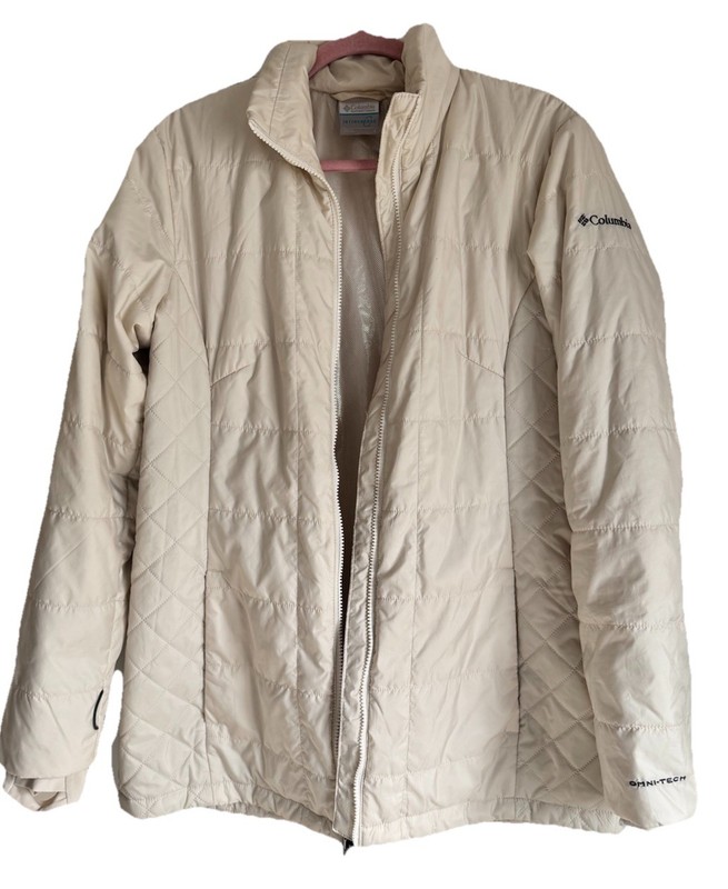 Columbia Womens Large Jacket Titanium Interchange Omni-Tech White Size L gallery