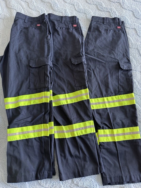 Red Kap Navy Blue High Visibility Cargo Work Pants PT88EN9 36x30 - Lot of 3