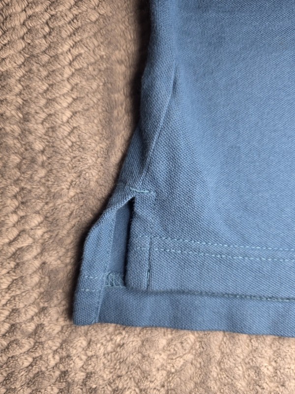 Hollister Epic Flex Men's Blue Solid Stretch Short Sleeve Collared Polo XXL gallery