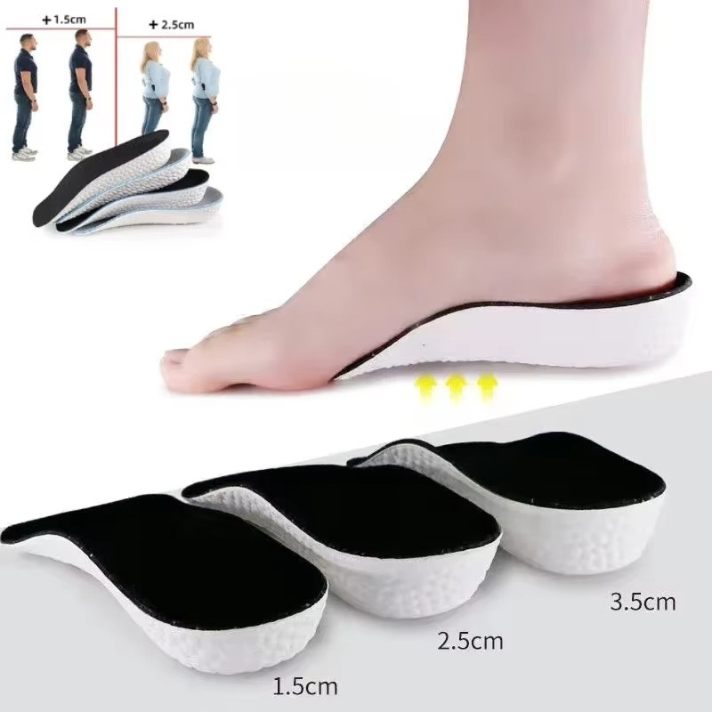 Shoe Insoles Inserts Pad Invisible Height Increase Heel Lift Taller Men Women US gallery