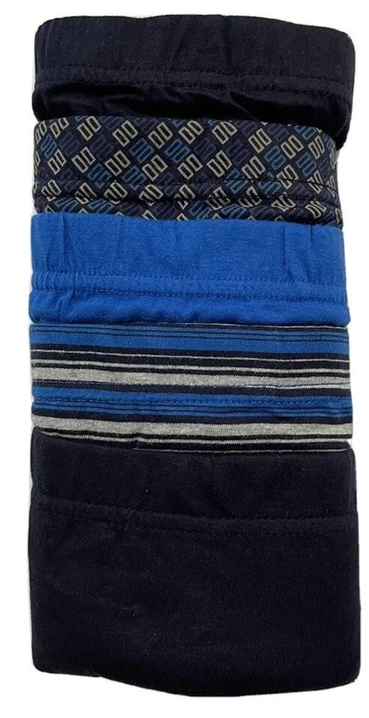 Men's Equipo 5-Pack Low Rise BRIEF No Fly Premium Cotton Underwear blue black L gallery