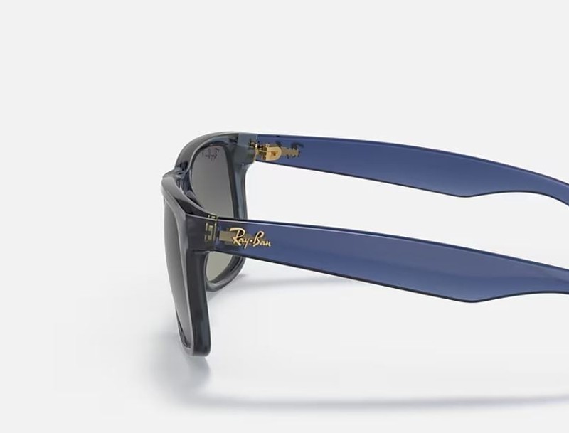 Ray-Ban Justin Classic Transparent Blue/Grey Gradient Polarized 54 mm RB4165 gallery