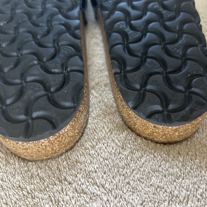 Birkenstock Madrid Birko Flor Sandal Black Patent Slide EU 35 Women’s 5.5-6 gallery