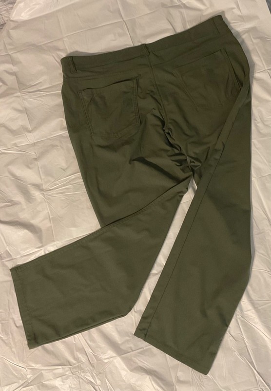 Members Mark Benton Performance Pant Straight Fit 40×30 Olive