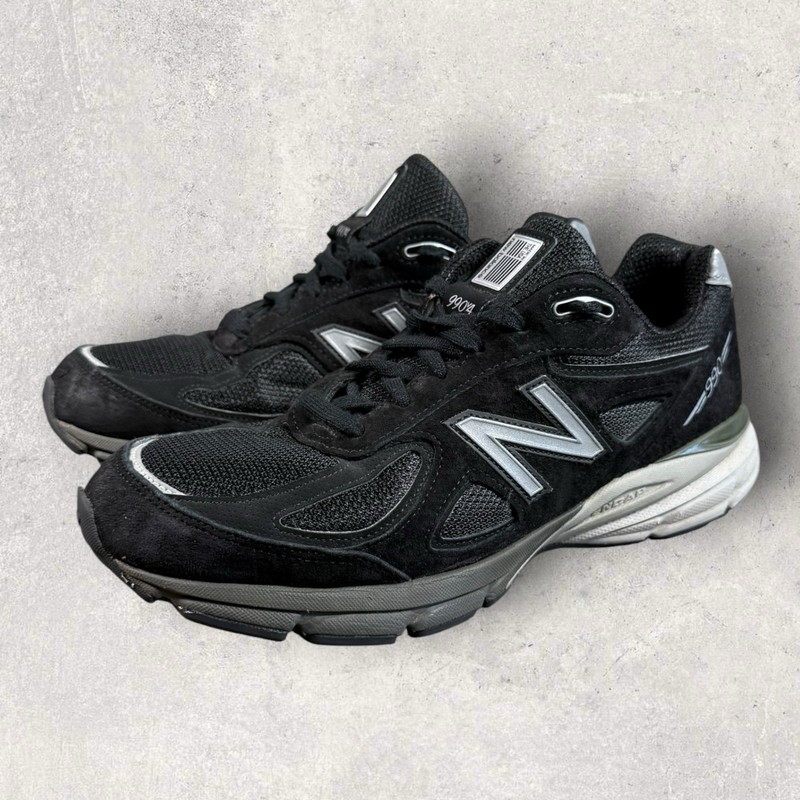 Size 9.5 2E Wide- New Balance 990v4 Black USA Sneakers Shoes M990BK4 No Box