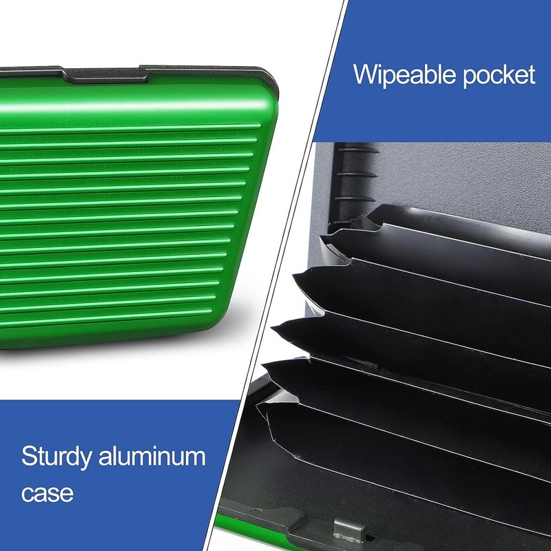 Waterproof Business ID Credit Card Wallet Holder Aluminum Metal Pocket Case Box gallery