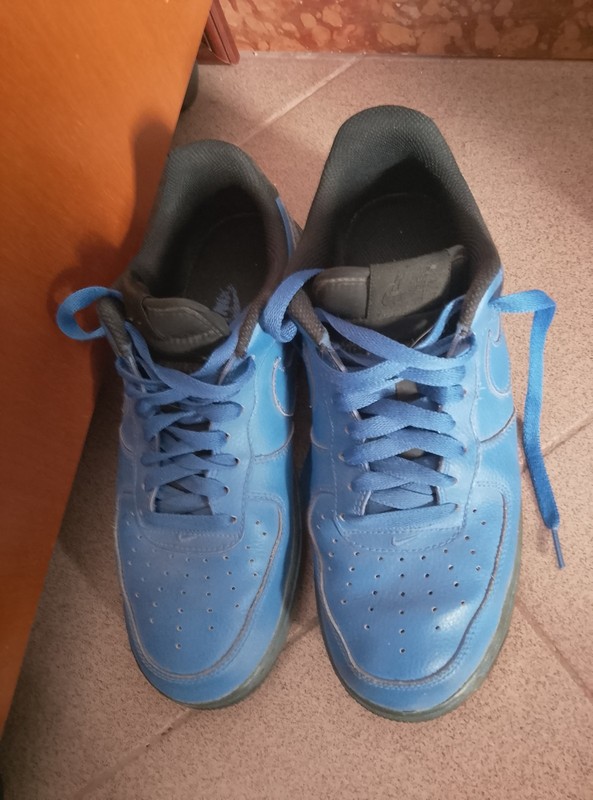 Nike Mens Air Force 1 ’07 Blue Size EU 42