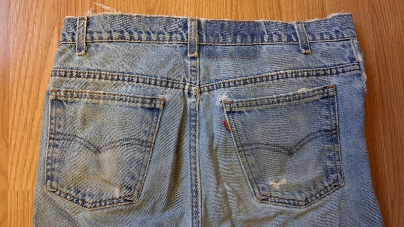 Vintage Levi's Orange Tab Jeans W30 L30 Light Wash Denim 575 Button Stamp gallery