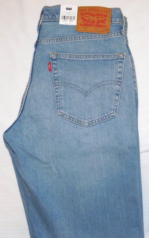 LEVIS 514 Straight Fit Jeans Stretch Sits Below Waist Flex Thornback Adv Lt Blue gallery