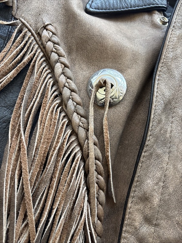 VTG Unik Leather Fringe Jacket gallery