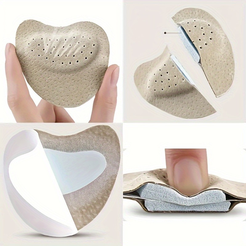 4Pcs Self-Adhesive Forefoot Pads, Non-Slip for Sandals & High Heels gallery