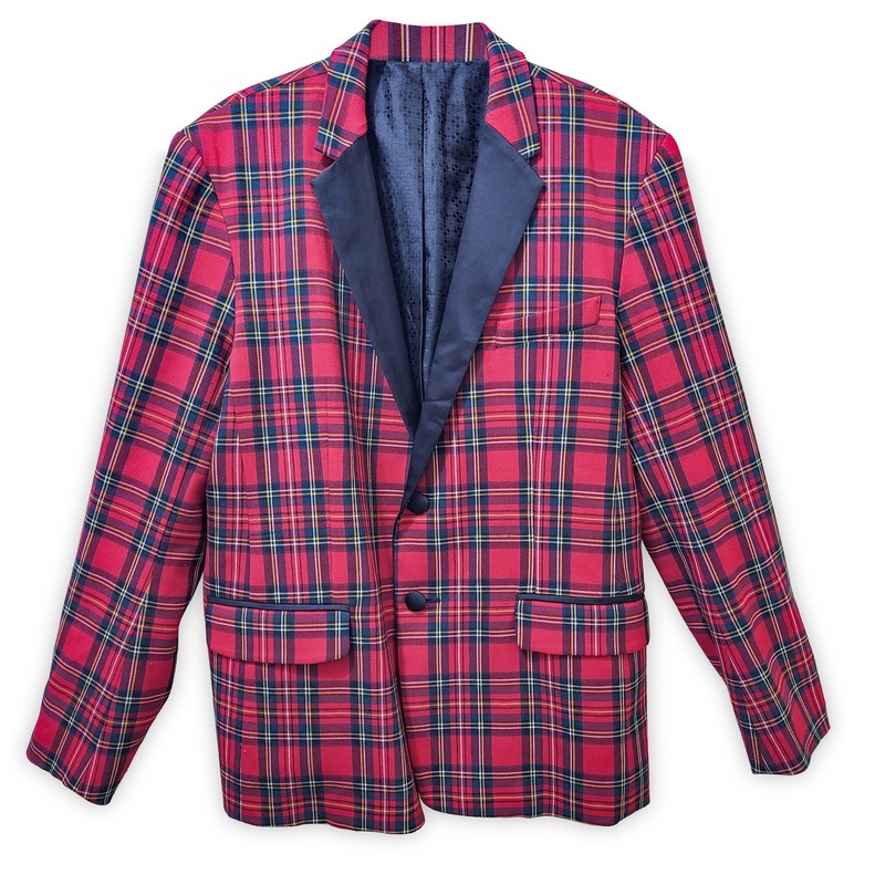 Mr. Turk Check Plaid Slim Suit Jacket Men’s Size 44R
