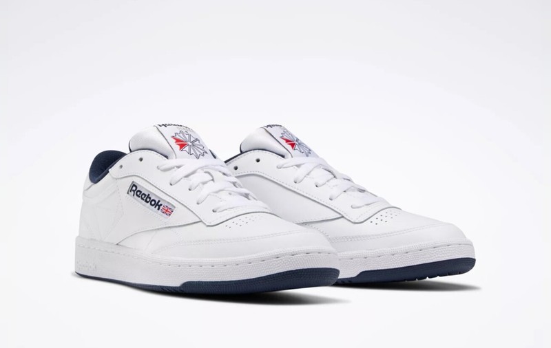 Reebok Club C 85 White Navy Mens Shoes Fashion Sneakers AR0457 New