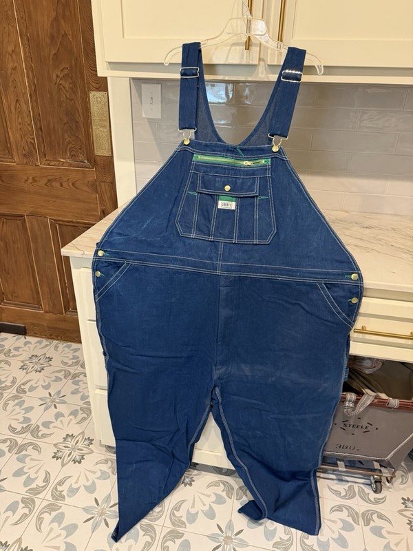 Liberty Denim Bib Overalls 54×30 100% Cotton Denim