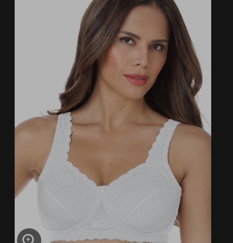 NWOT FULL SIZE 54DD COMFORTVIEW BRA WITH BACK CLOSE-WHITE