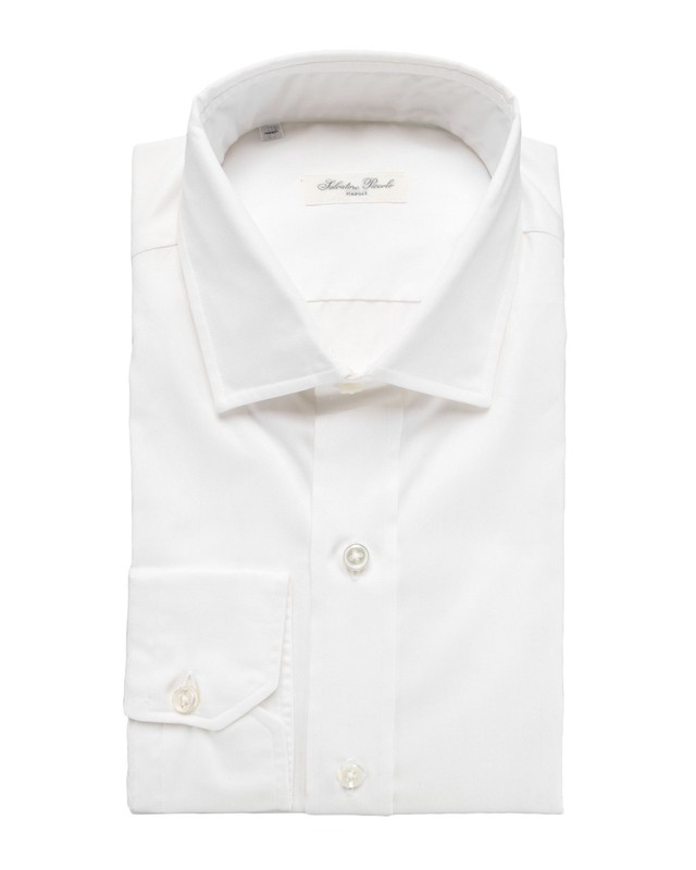 NWT SALVATORE PICCOLO DRESS SHIRT Napoli cotton handmade luxury Italy 40 15 3/4