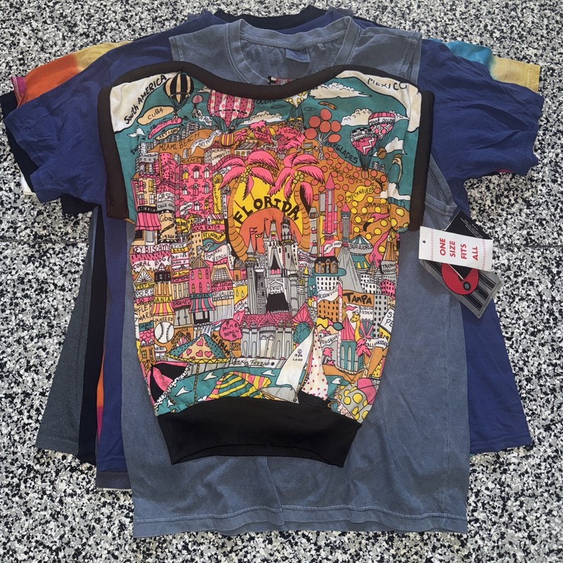 Wholesale Lot Of 14 Various Sizes Vintage Destination T-shirts (41)