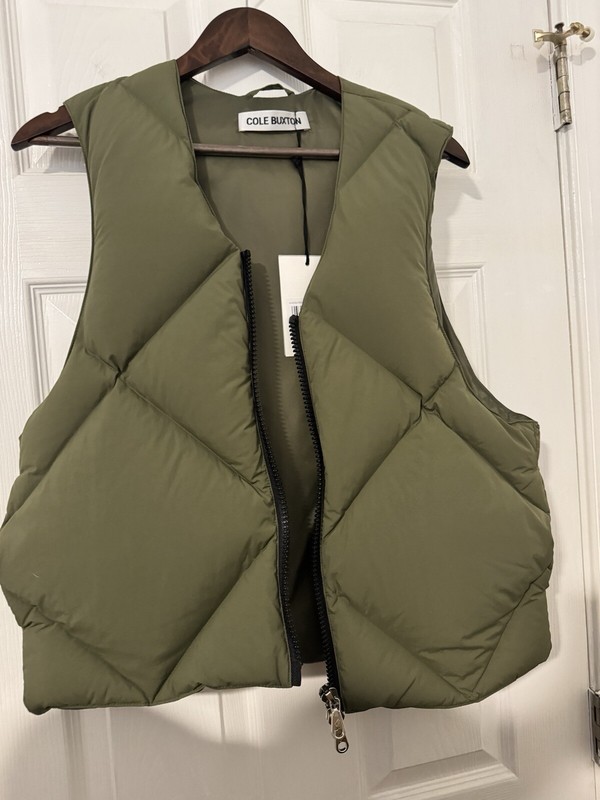 NWT Cole Buxton Down Quilted Vest – Size XS
