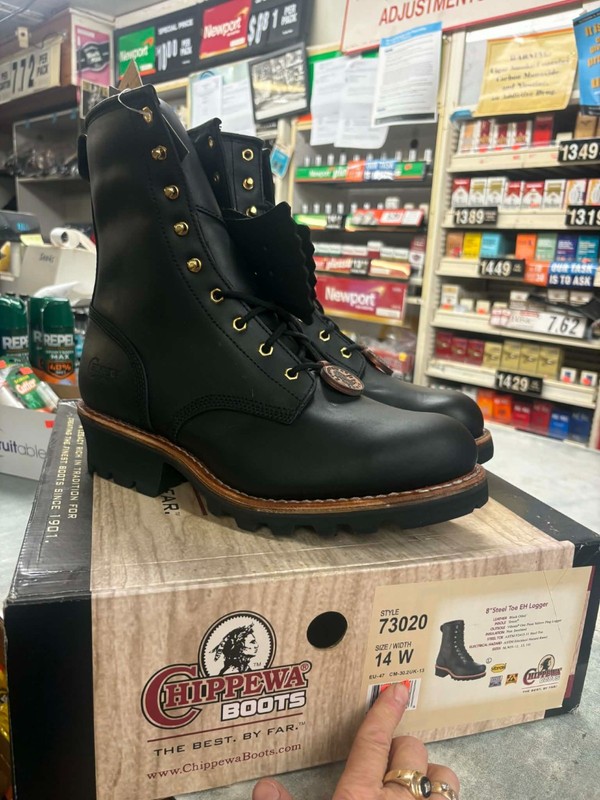 CHIPPEWA NEW OLD STOCK LOGGER BOOTS