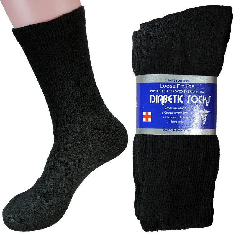 Wholesale Bulk Mens Diabetic Crew Socks Health Circulatory Size 9-11,10-13,13-15 gallery