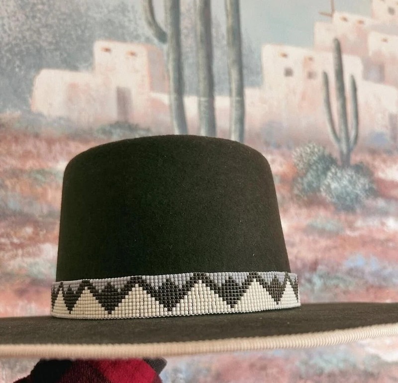 Beaded Hat Band Native American Style Handmade hatband gallery