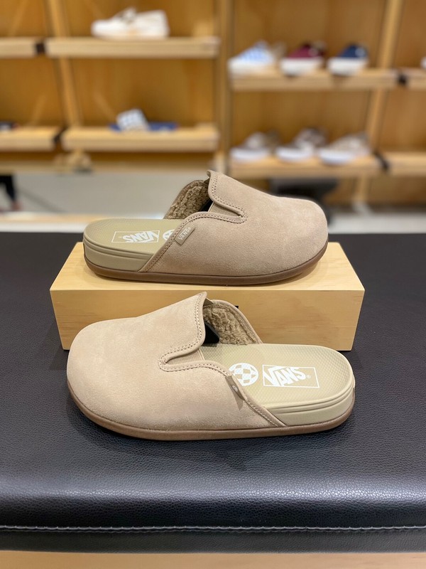 VANS Harbor VR3 Mens Mule Sherpa Slides Slippers Khaki ✅Multiple Size