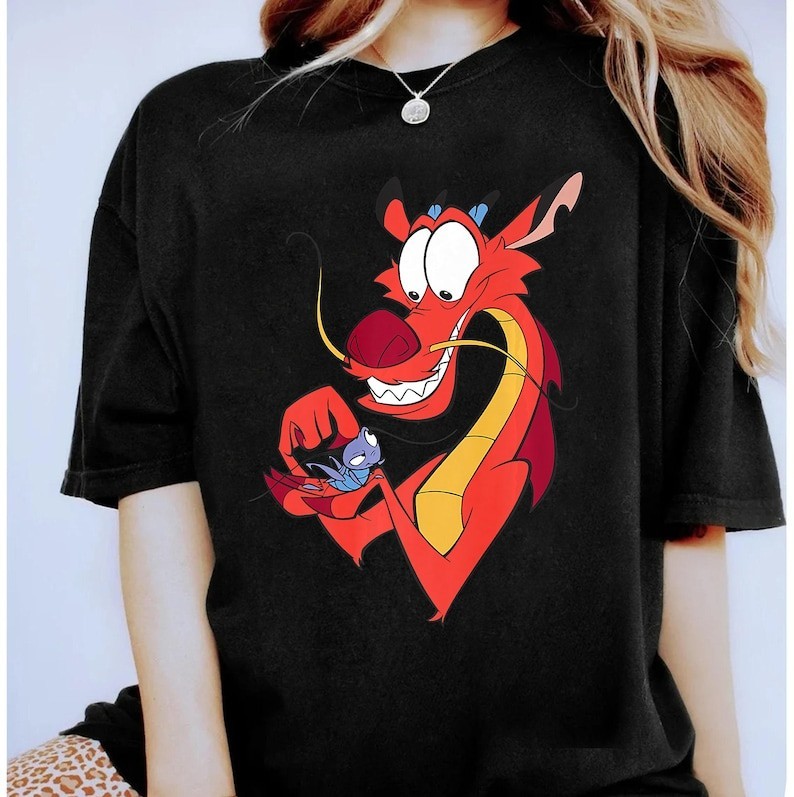 Mulan Mushu And Cri-Kee Portrait Logo T-Shirt Family Matching