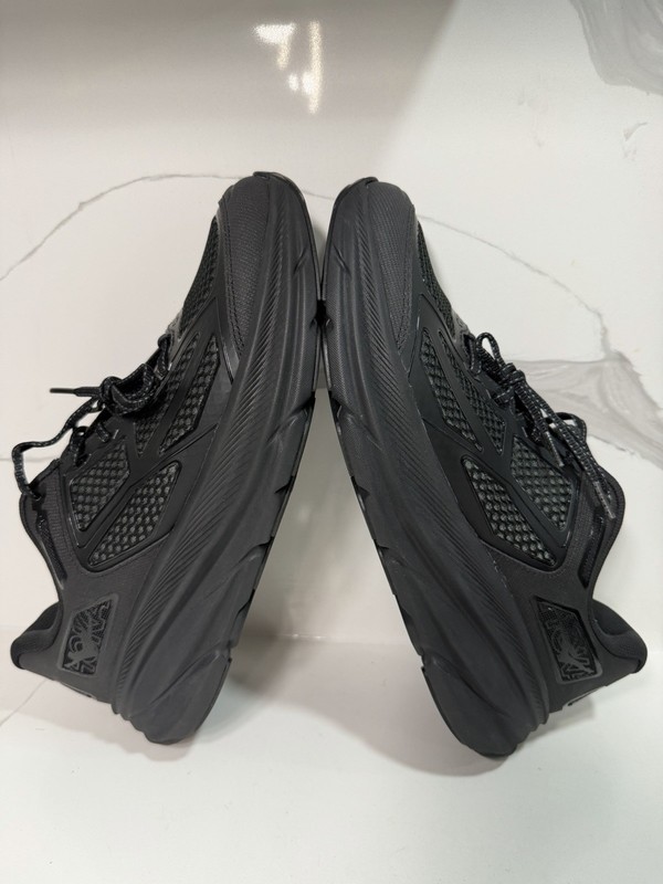 Hoka One One Men’s Size 13 U Clifton One9 (1155370 BBNB) Black Running Sneaker