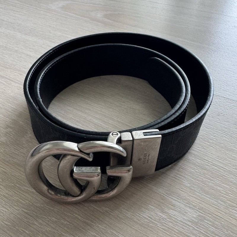Gucci Monogram Reversible Buckle Belt