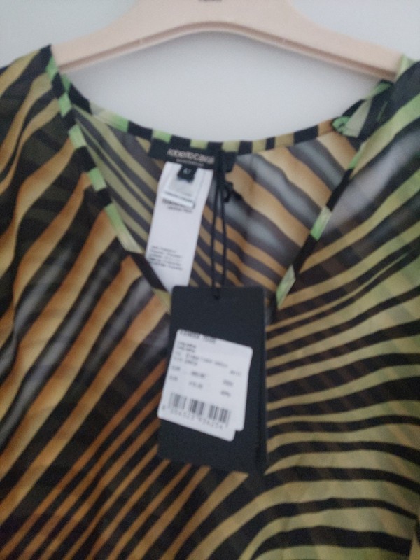 3 Dresses by Roberto Cavalli Kaftan Dress Silk Chiffon Zebra Multicolor. gallery