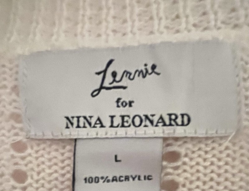 Lennie for Nina Leonard White Crochet Classic. Basic. Capsule wardrobe. Layering gallery