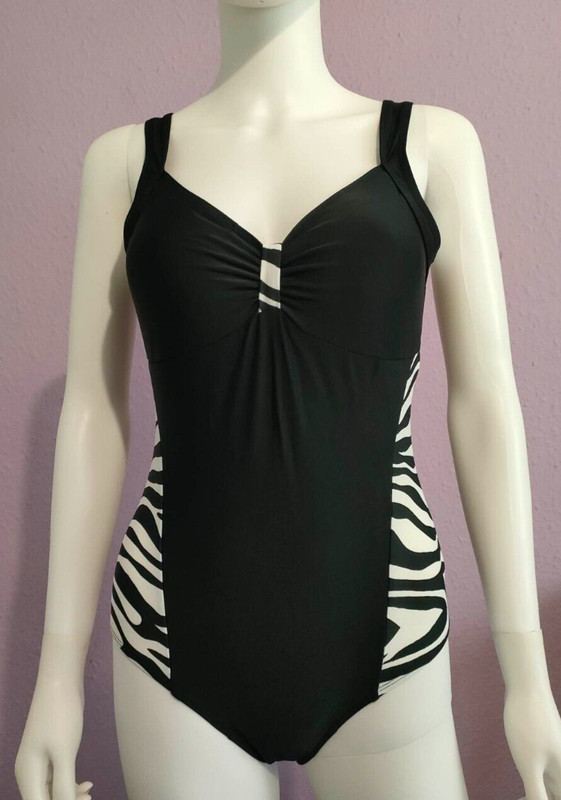 Bonprix Animal Print Panel Swimsuit Plus Size 28 RRP £27
