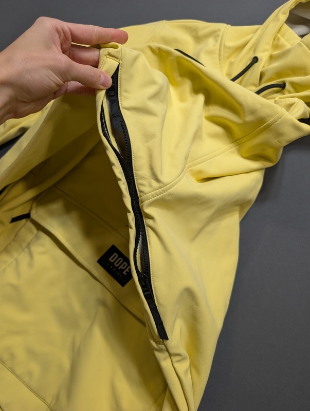 Dope Snow yellow hooded anorak jacket, size Medium gallery