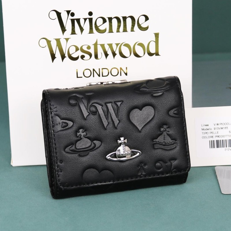Vivienne Westwood Gamaguchi Trifold Wallet Color Black 11cm × 9cm × 3.5cm NEW