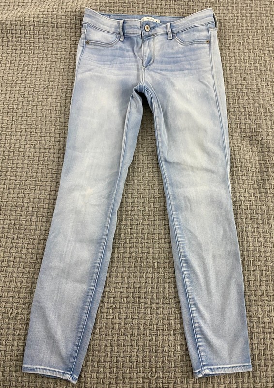 Abercrombie Mid Rise Skinny Womens Jeans Light Blue Size 8/29