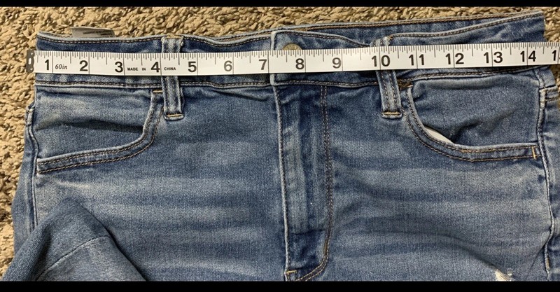 American Eagle Super High Rise Jegging Next Level Stretch Jeans Size 10 L gallery