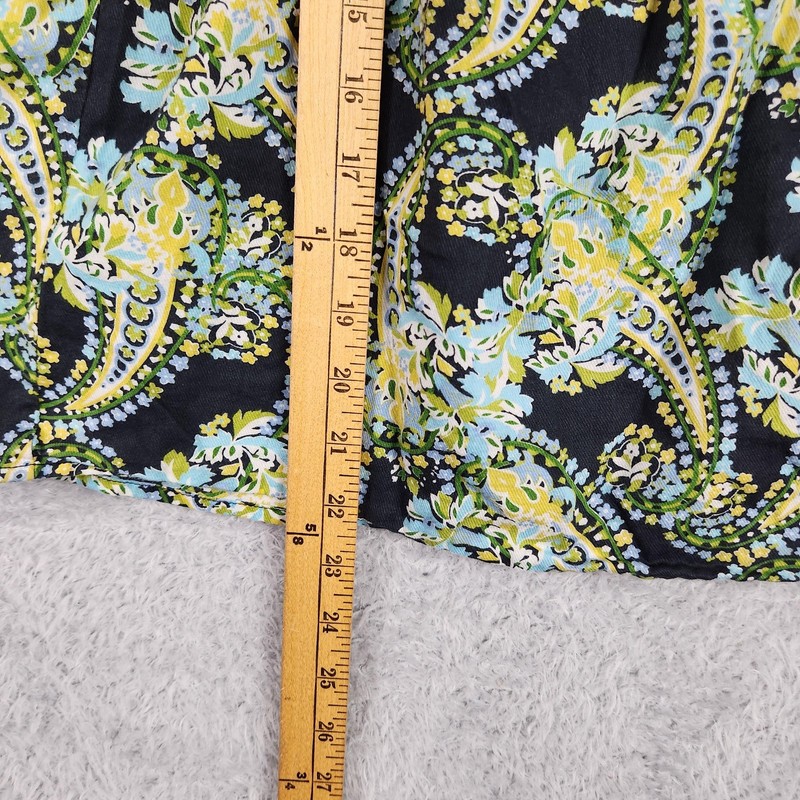 Old Navy Blouse Womens Medium Paisley V Neck 3/4 Sleeve Tunic Top Summer Boho gallery