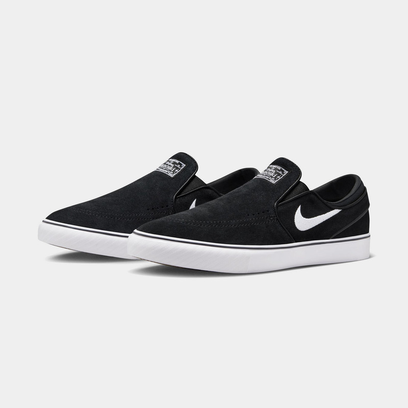 Nike SB Stefan Janoski+ Slip Black Suede White FN5893-001 Men’s Skate