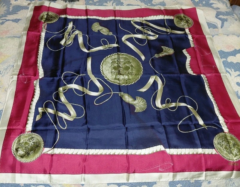 Fendi Silk Scarf 38×38