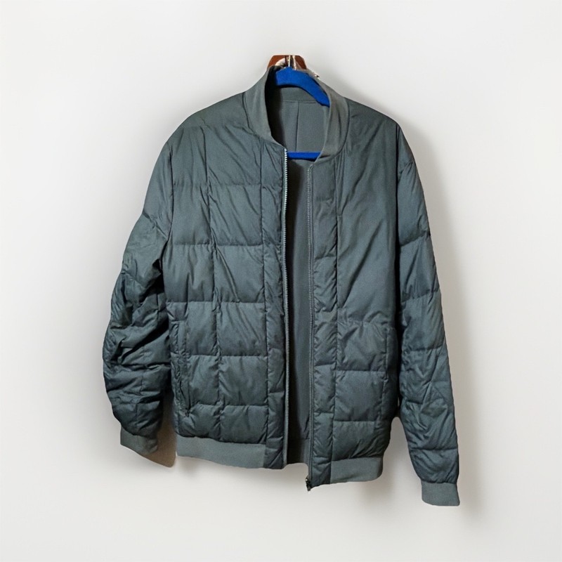 Lululemon Men’s Reversible Insulated Puffer Jacket Full Zip Stand Collar Size XL