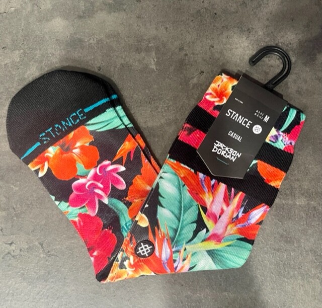 Stance Jackson Dorian Hawaiian Casual Crew Height Socks Unisex Size Medium NWT gallery