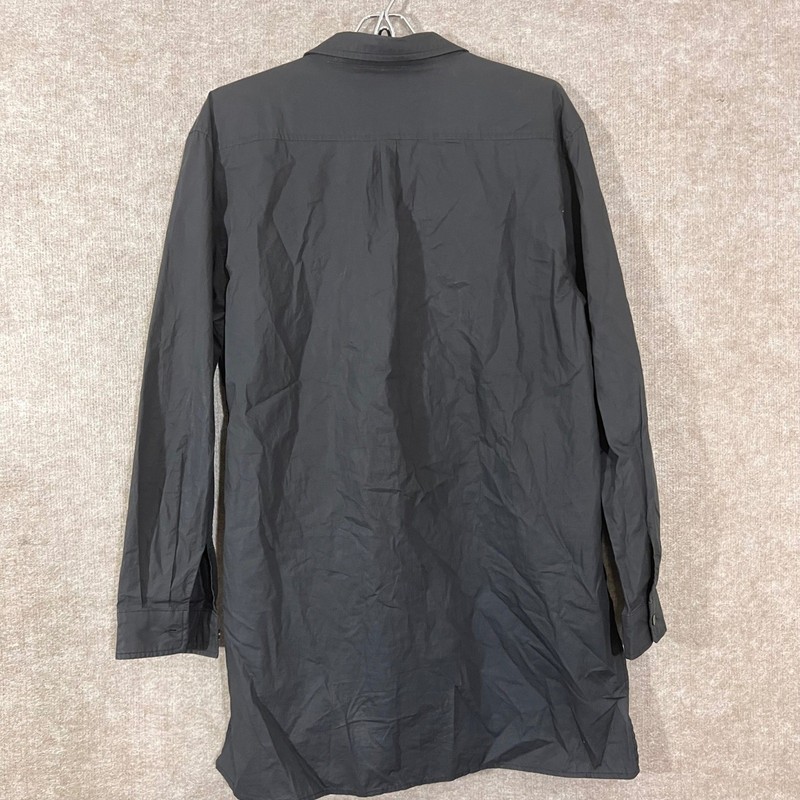 NOT CONVENTIONAL Button Up Shirt Mens Free Asymmetrical Longline Avant Garde gallery
