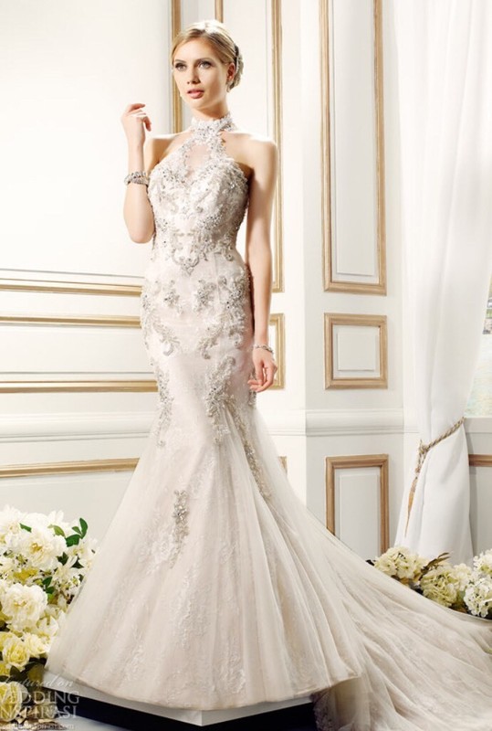 Val Stefani Bridal Anja , Champagne Gold NWT Size 12