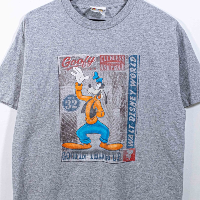 Vtg Y2K Walt Disney World Goofy Goofin Things Up T-Shirt Large L Cartoon Movie